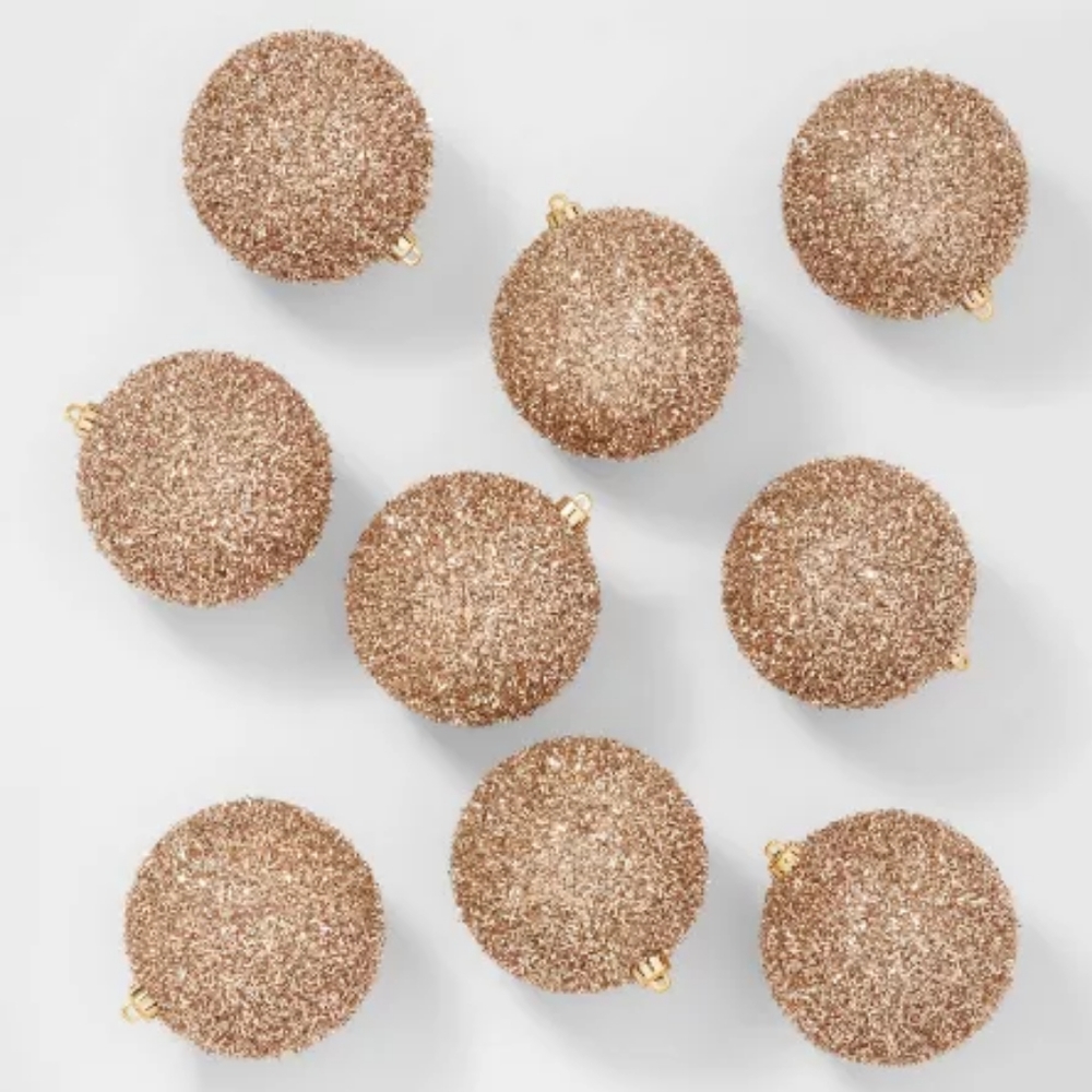 Wondershop tinsel ball ornaments